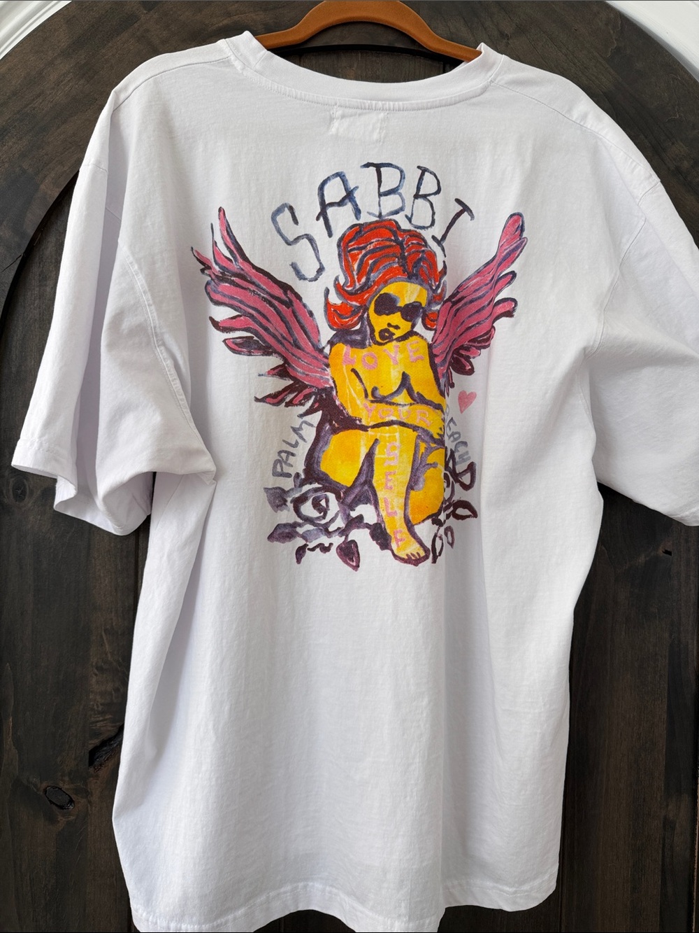 NWOT Sabbi Note to Self Oversized Tee - Picture 4 of 7